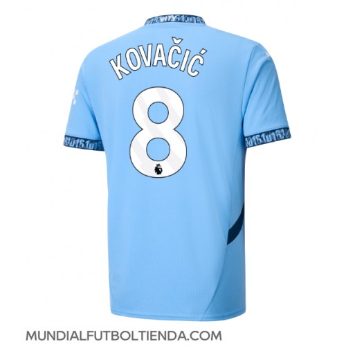 Camiseta Manchester City Mateo Kovacic #8 Primera Equipación Replica 2024-25 mangas cortas